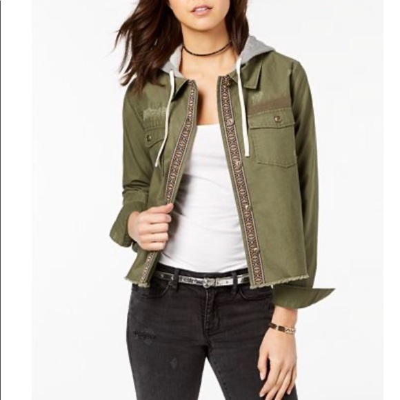 Hippie Rose jacket/shirt with hood - Picture 1 of 2